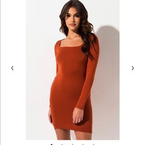 Square Neck Mini Dress
